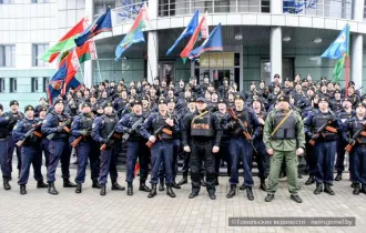 Фото: В Гомеле Департамент охраны МВД провёл марш‑бросок по улицам