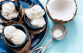 Фото: Освежающее кокосовое мороженое 