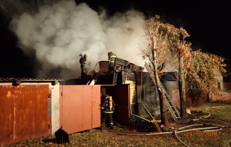 Фото: Под Гомелем при пожаре дома сгорел мужчина
