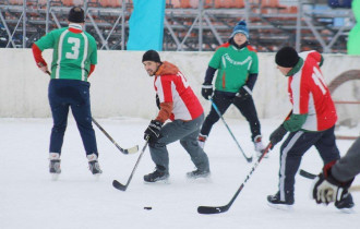Фото: Товарищеский матч по хоккею в Гомеле: сплав опыта и молодости