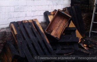 Фото: Пожар в магазине на улице Ильича в Гомеле 