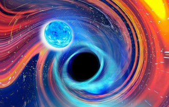 Фото: Астрономы впервые зафиксировали слияние черной дыры с нейтронной звездой