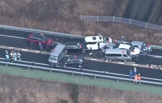 Фото: Крупное ДТП произошло на скоростной магистрали в Японии