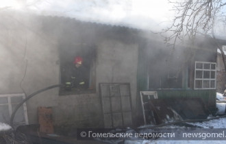 Фото: В Гомельском районе произошёл пожар жилого дома