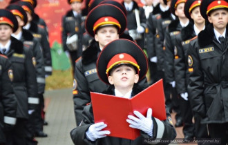 Фото: 81 раз прозвучало «Служу Республике Беларусь!»: лицеисты МЧС дали клятву