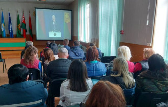 Фото: Послание Президента белорусскому народу и Национальному собранию слушают в трудовых коллективах Гомеля