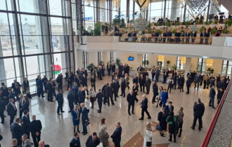 Фото: Послание Президента белорусскому народу: участники общаются и знакомятся с выставками