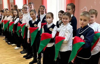 Фото: Пионерию Беларуси пополнили отряды школьников города над Сожем