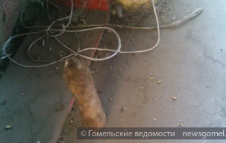 Фото: На Гомельском предприятии нашли артиллерийский снаряд