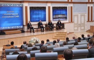 Фото: Встреча Лукашенко с представителями крупнейших СМИ