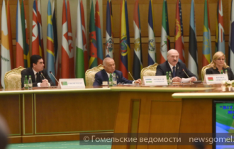 Фото: Выступление Президента Беларуси на международной конференции в Ашхабаде