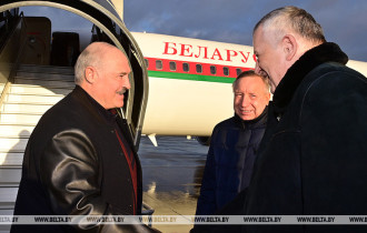 Фото: Лукашенко прибыл в Санкт-Петербург, где примет участие в неформальном саммите СНГ
