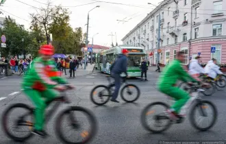 Фото: ГАИ предупреждает о закрытии движения в Гомеле во время велопробега