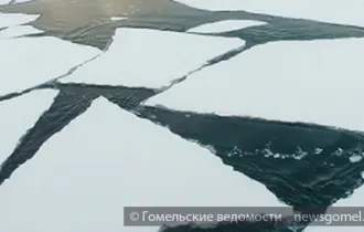 Фото: В Гомельской области 3 человека провалились под лед