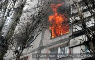 Фото: В пожаре на Речицком проспекте погибли два человека