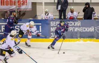 Фото: «Металлург» укрепил лидерство в противостоянии с «Гомелем» в полуфинале хоккейного Кубка Президента