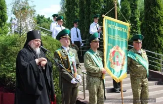 Фото: Эстафета вдоль государственной границы Беларуси, посвящённая 105-летию погранслужбы, прибыла в Гомель